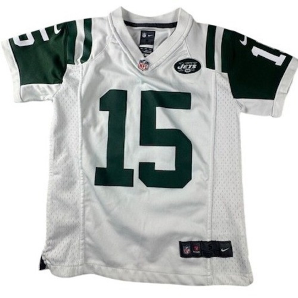 Brandon Marshall New York Jets 15  Nike Jersey Youth S White Green NFL On Field